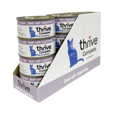 THRIVE [Value Pack] Complete *Beef & Vegetables* Cat Can (75g x12) 102782 Parallel import image