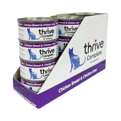 THRIVE [Value Pack]Complete Adult *Chicken Breast & Chicken Liver* Cat Can (75gx12) 101631 Parallel import image