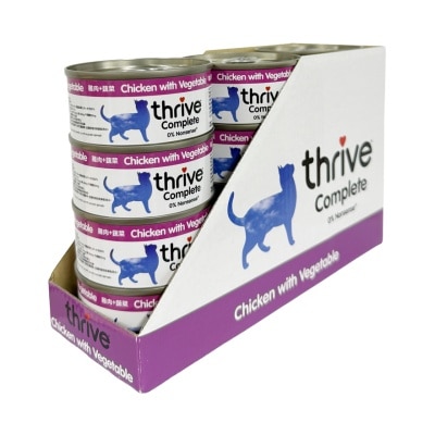 THRIVE [Value Pack] Complete *Chicken & Vegetables* Cat Can (75g x12) 102775 Parallel import image
