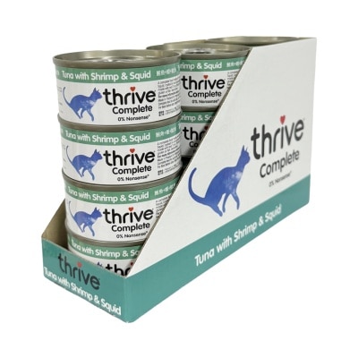 THRIVE [Value Pack] Complete Adult *Tuna with Shrimp & Squid* Cat Can (75g x12) 102652 Parallel import image