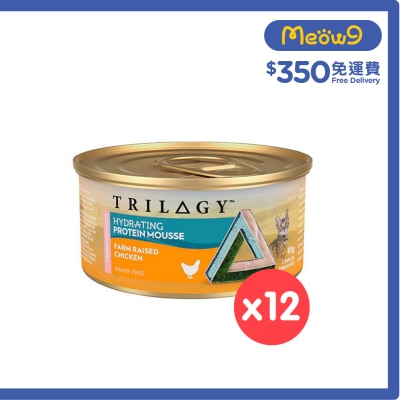 TRILOGY - [12 罐優惠] 奇境 幼貓補水配方慕斯 農場雞肉 主食罐 (85g x 12)