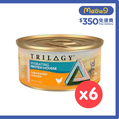 TRILOGY - [6罐優惠] 奇境 幼貓補水配方慕斯 農場雞肉 主食罐 (85g x 6)