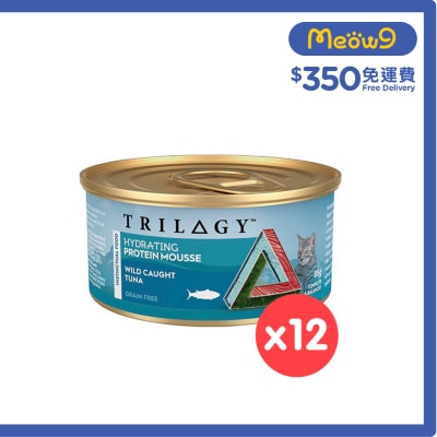 TRILOGY - [12 罐優惠] 奇境 成貓補水配方慕斯 野生吞拿魚 主食罐 (85g x 12)