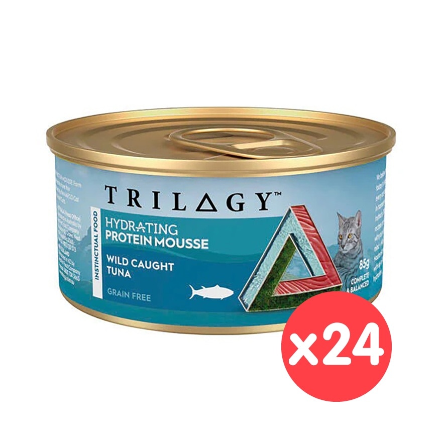 TRILOGY [24 罐優惠] 奇境 成貓補水配方慕斯 野生吞拿魚 主食罐 (85g x 24)