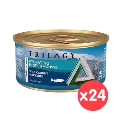 TRILOGY [24 罐優惠] 奇境 成貓補水配方慕斯 野生馬鮫魚(鯖魚) 主食罐 (85g x 24)