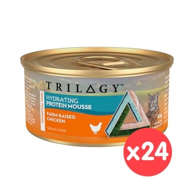 TRILOGY Adult Hydrating Protein Mousse Farm Raised Chicken Cat Can (85g x 24)