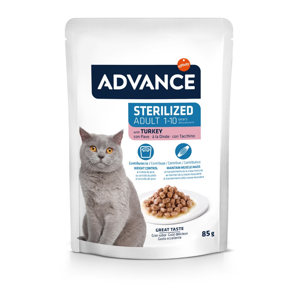 ADVANCE AC CAT STERILIZED ADULT WET POUCH - TURKEY (85g)