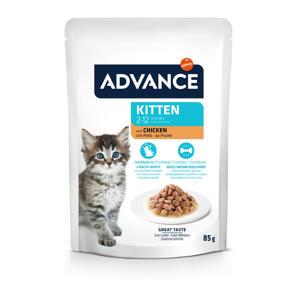 ADVANCE AC KITTEN WET POUCH - CHICKEN (85g)