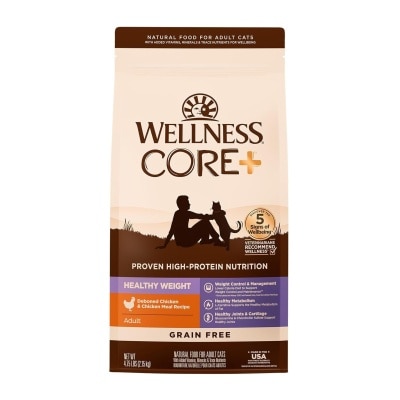 WELLNESS CORE+ 無穀物 體重管理配方 (4.75 lb) 貓乾糧 成貓 08400