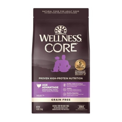 WELLNESS - CORE 無穀物 特調照護配方 (4lb) 熟齡犬 狗糧 88450 老犬