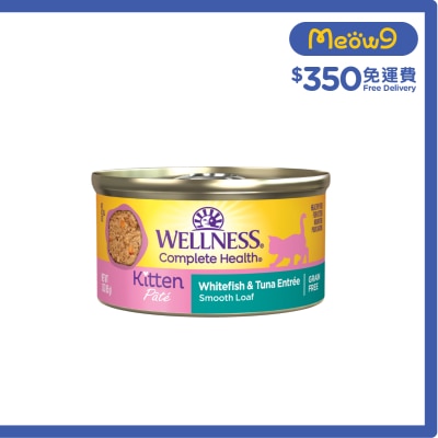 WELLNESS Complete Health™ Pâté 白魚吞拿魚配方 主食罐 (85g) 幼貓 貓罐 09123 image