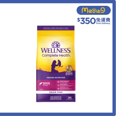 WELLNESS Complete Health Grain Free™ 無穀物室內貓魚類配方 (11.5lbs) 貓乾糧 09207