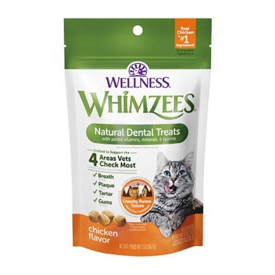 WELLNESS WHIMZEES - 雞肉味潔齒貓小食 (2 oz) 58037 最佳食用日期:11/2026