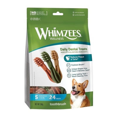 WELLNESS - WHIMZEES - 小型犬專用牙刷形潔齒骨 S (24支裝) 750667