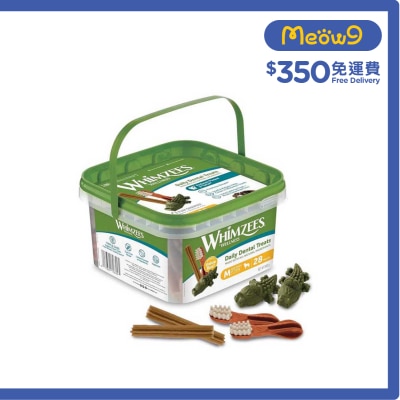 WELLNESS WHIMZEES - 中型犬專用雜錦潔齒骨 M (28支裝) 752784