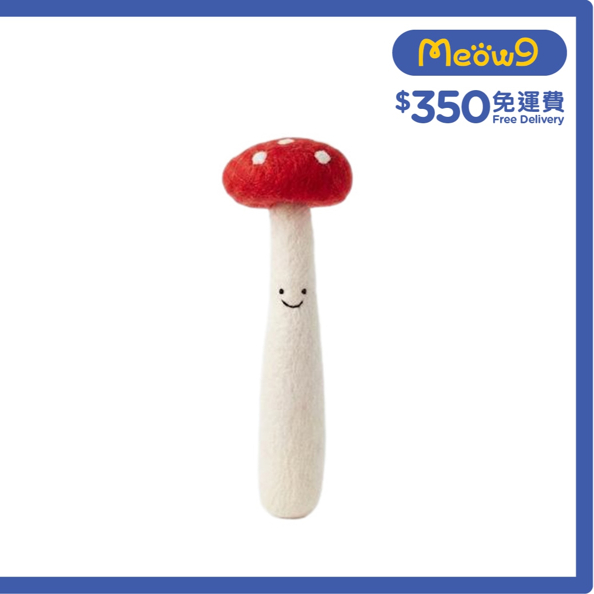 OTHERS WOOLY PAW Natural Wool Cat Toy Vegetable Series Mushroom (About 30cm) Contains cat grass 510456 image