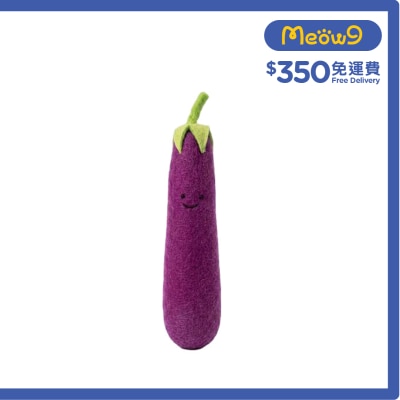 OTHERS WOOLY PAW 羊毛氈玩具 蔬菜系列 茄子 ( 約30cm) 貓玩具 內含貓草 511071 image