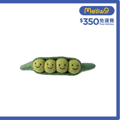 OTHERS WOOLY PAW 羊毛氈玩具 蔬菜系列 豌豆 ( 約30cm) 貓玩具 內含貓草 511095 image