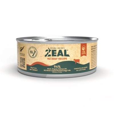 ZEAL 無穀物鮮肉貓罐頭 - 牛肉配方 (90g)