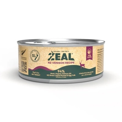 ZEAL 無穀物鮮肉貓罐頭 - 鹿肉配方 (90g)