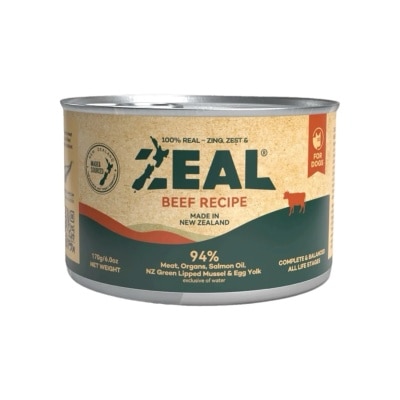 ZEAL 無穀物鮮肉狗罐頭 - 牛肉配方 (170g)