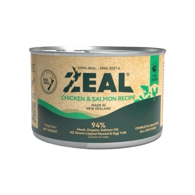 ZEAL 無穀物鮮肉狗罐頭 - 雞肉+皇帝三文魚配方 (170g)