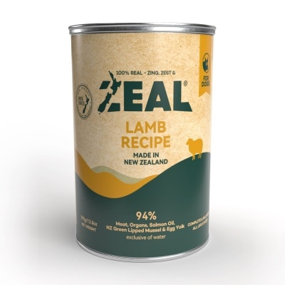 ZEAL 無穀物鮮肉狗罐頭 - 羊肉配方 (390g)