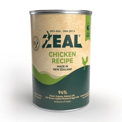 ZEAL 無穀物鮮肉狗罐頭 - 雞肉配方 (390g)