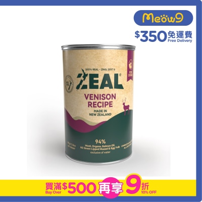 ZEAL - 無穀物鮮肉狗罐頭 - 鹿肉配方 (390g)