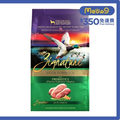 超越 [益生菌配方] 超越鴨肉配方狗糧 (4lb) - ZIGNATURE
