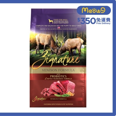 超越 [益生菌配方] 超越鹿肉配方狗糧 (25lb) - ZIGNATURE