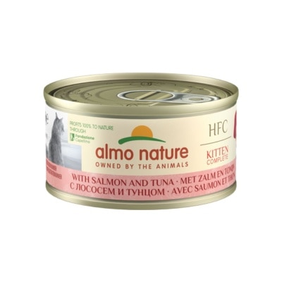 ALMO NATURE 三文魚+吞拿魚 HFC Complete 幼貓罐頭 (70g)