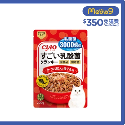 INABA CIAO 3000億個乳酸菌夾心乾糧系列 木魚入 吞拿魚味貓糧 (P 251) image