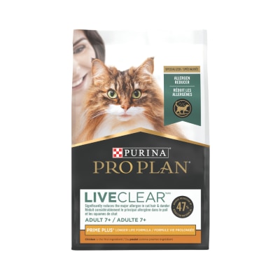 PROPLAN PURINA® PRO PLAN® 舒敏LIVECLEAR系列 - 成貓7+配方(3.2LB)貓乾糧191502