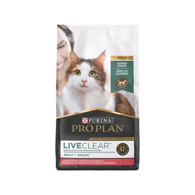 PROPLAN PURINA® PRO PLAN® 舒敏LIVECLEAR系列 -成貓敏感皮膚及腸胃配方(3.2LB)貓乾糧187192