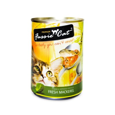 FUSSIE CAT 鯖魚 貓罐頭 (400g) 300760 新舊包裝隨機發送
